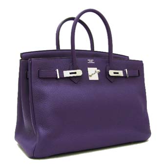 HERMES エルメス バーキン35 スーパーコピー トリヨンクレマンス ウルトラバイオレット シルバー金具 05P01Sep13 Birkin 098